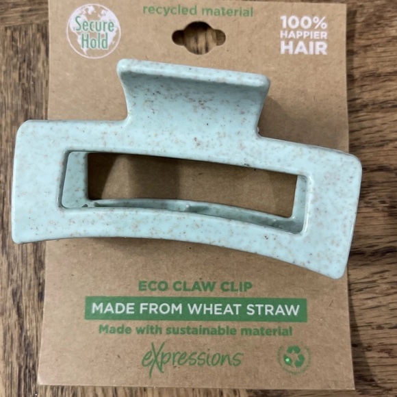 Expressions Fashion Made From Wheat Straw ECO Claw Hair Clip NIP - Picture 1 of 5
